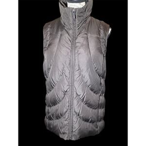 Women’s Nine West Down Filled Black Puffer Vest Size S